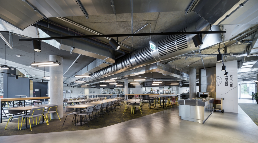 zalando Headquarter  Foodcourt Construction